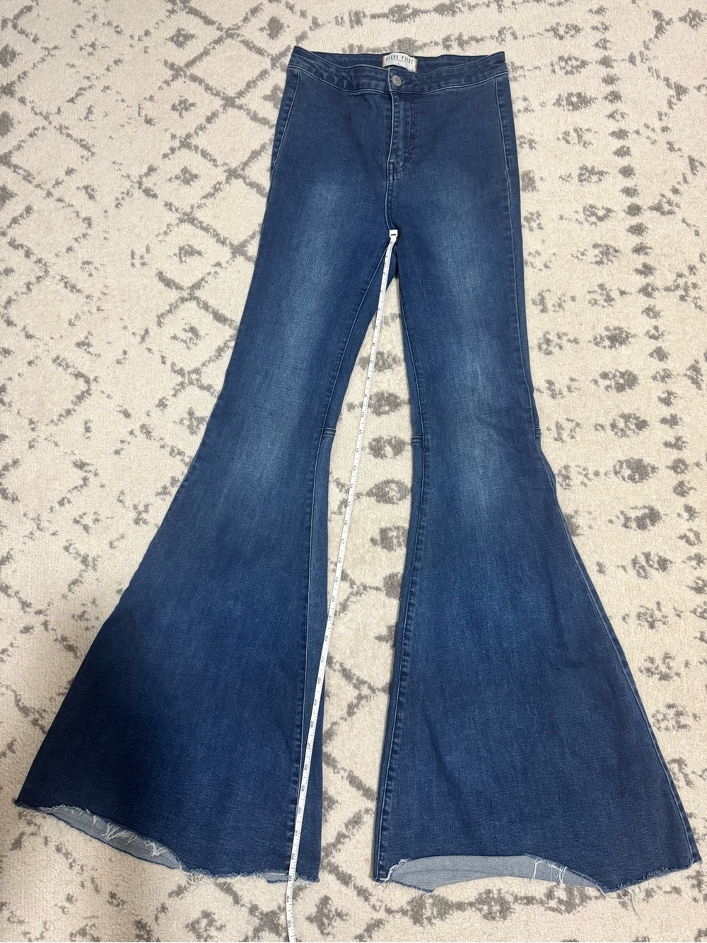 High-Rise Dark Indigo Flare Jeans for Women